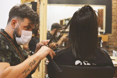 Peinado en la peluquería